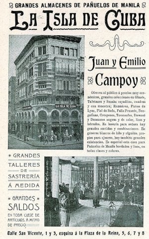Anuncio de «La Isla de Cuba» en la Guía de la Exposición Regional de 1909.