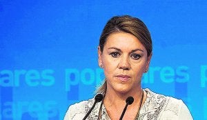 La secretaria general del PP, Dolores de Cospedal. / Efe / David Mudarra