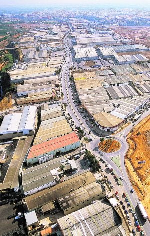 Vista aérea del polígono industrial Mas del Jutge de Torrent. ::
LP