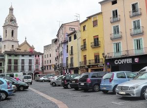 Plaza del Mercat de Xàtiva donde se concentran la mayoría de pubs de la ciudad. ::
A. V.