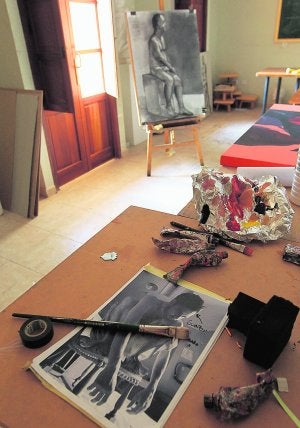Obras de arte en el interiór del Círculo de Bellas Artes de Valencia. ::                             JUAN JOSÉ MONZÓ