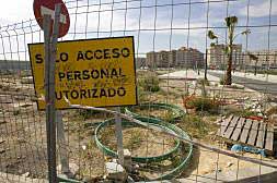Imágenes del plan urbanístico del nuevo barrio de Patraix en Valencia paralizado desde diciembre.