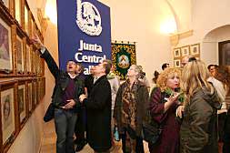 Integrantes  del proyecto Grundtvig, en la Junta Central Fallera.