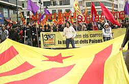 Manifestación independentista.