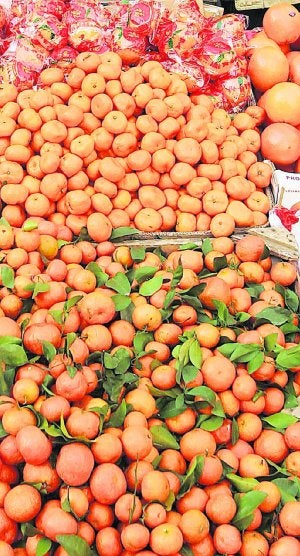 Un mercado de la naranja