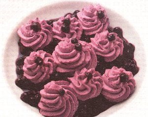 Mousse de arándanos