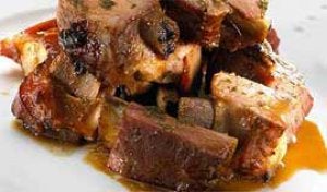 Costilla de cerdo al ajillo