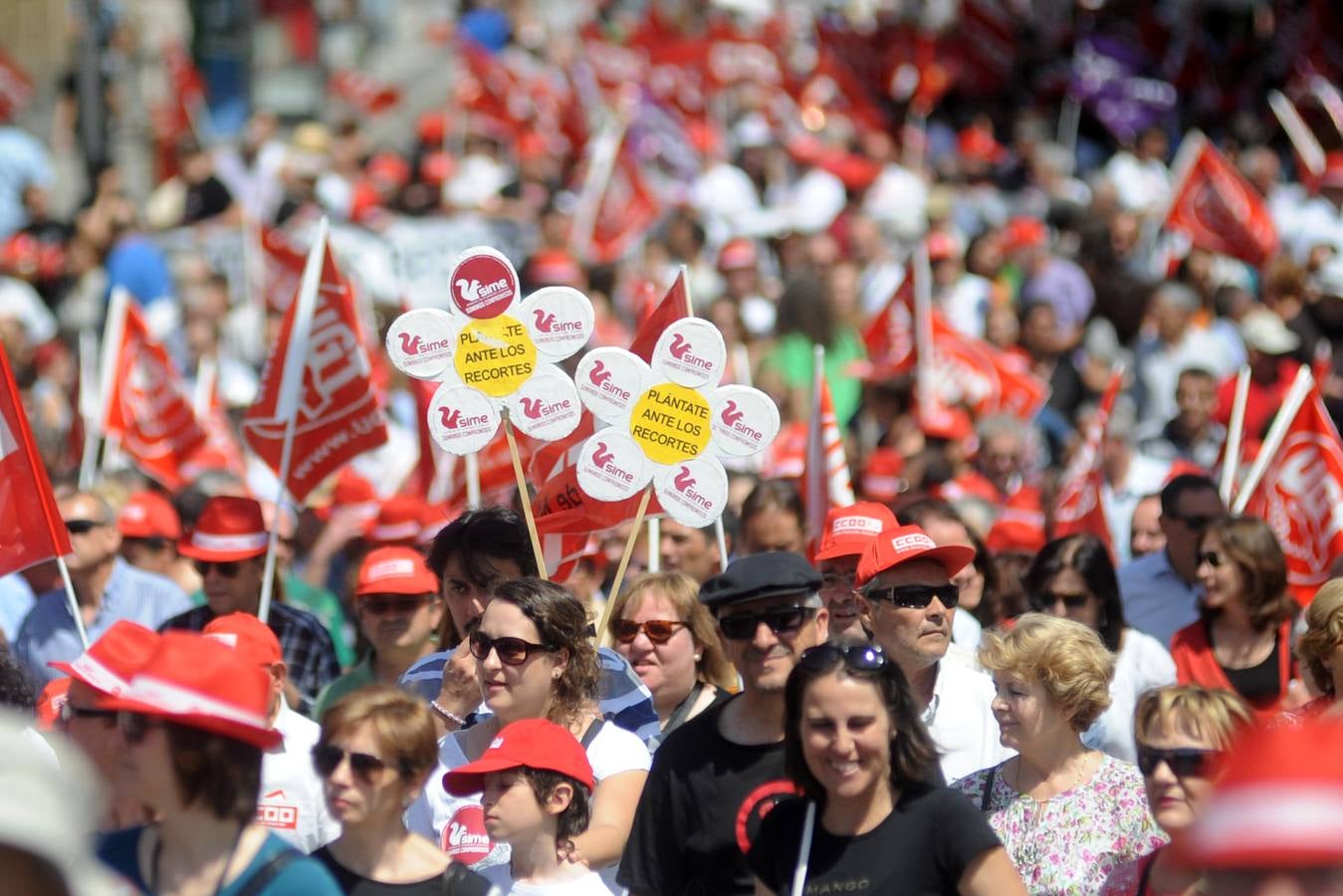 Miles de personas reivindican en Murcia «empleo de calidad»