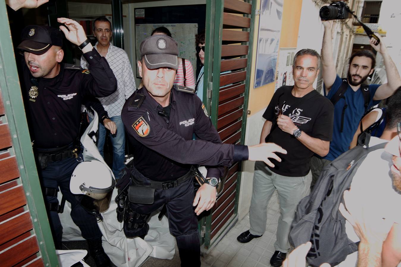 Una protesta estudiantil acaba con incidentes al final del recorrido