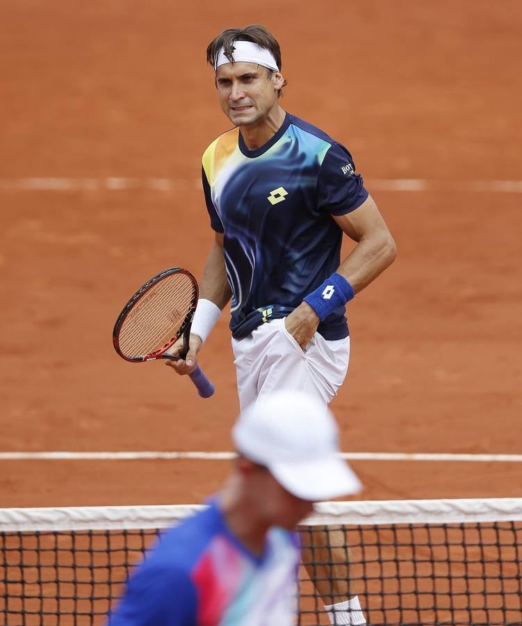 David Ferrer vence a Anderson y accede a cuartos de final en Roland Garros