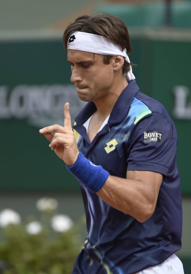 David Ferrer vence a Anderson y accede a cuartos de final en Roland Garros