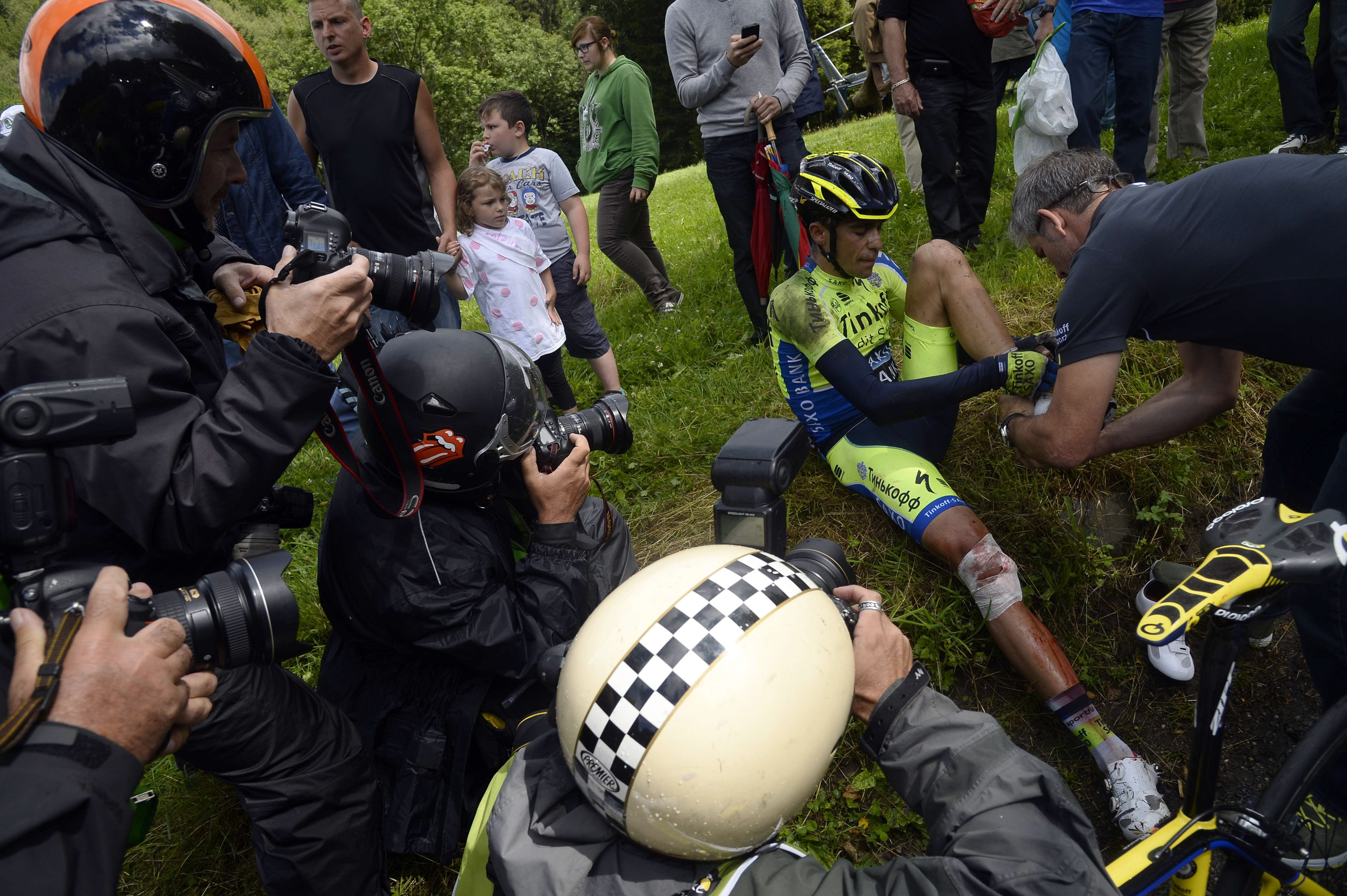 Contador abandona la décima etapa