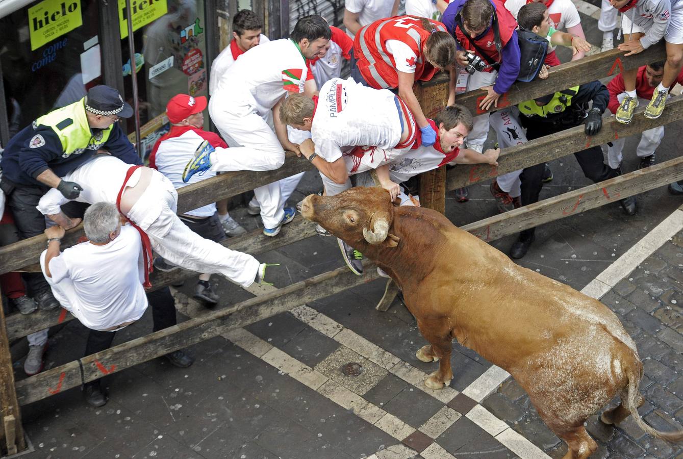 Peligroso y largo último encierro de Sanfermines