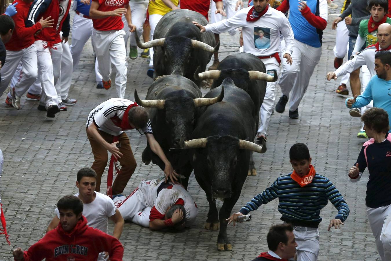 Peligroso y largo último encierro de Sanfermines