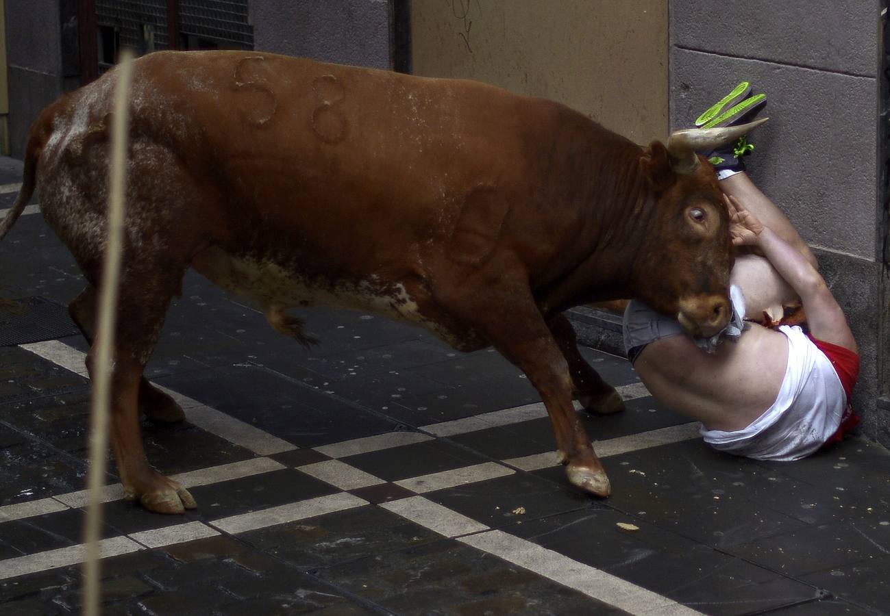 Peligroso y largo último encierro de Sanfermines