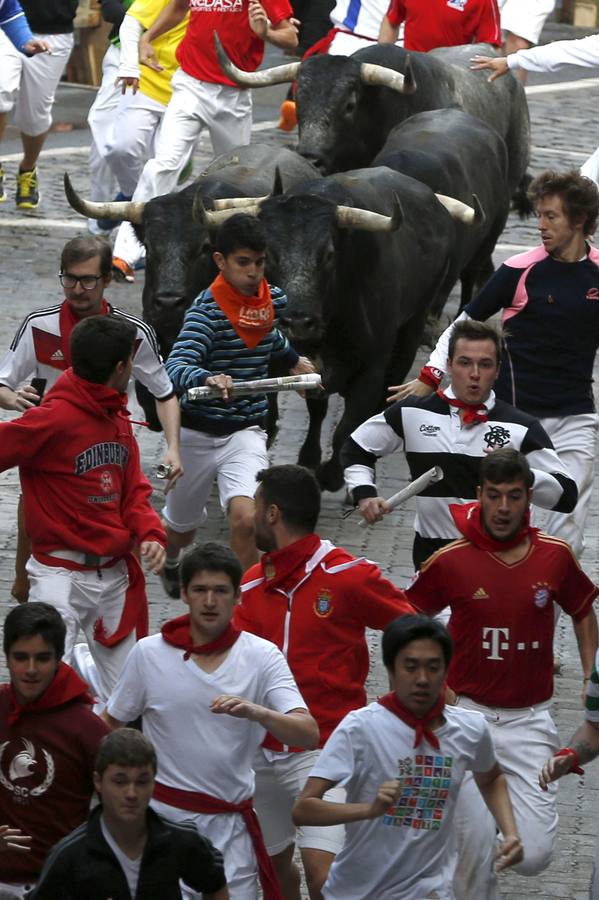 Peligroso y largo último encierro de Sanfermines