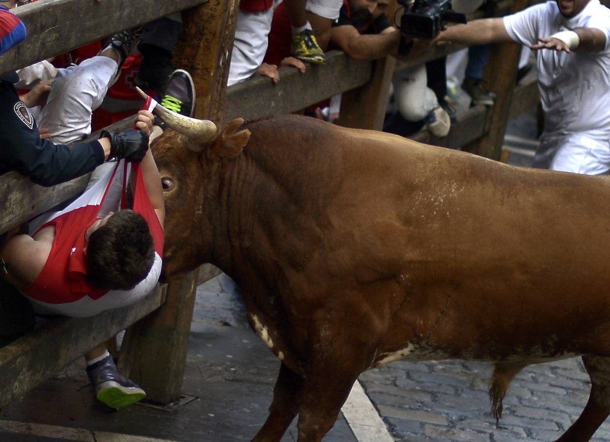 Peligroso y largo último encierro de Sanfermines