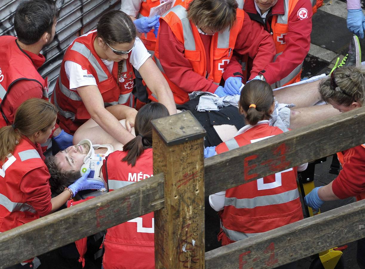 Peligroso y largo último encierro de Sanfermines