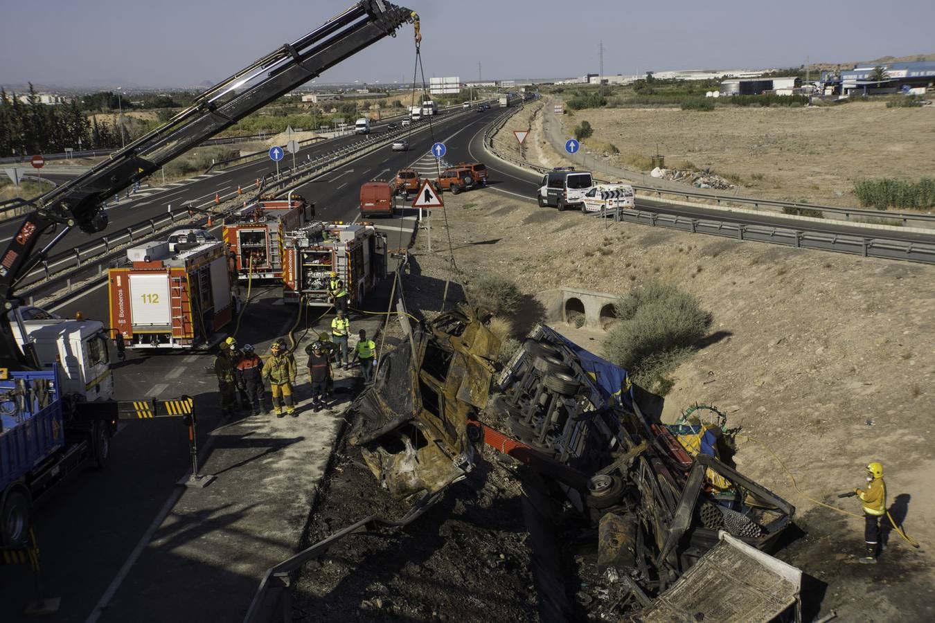 Trágico accidente en la A-7