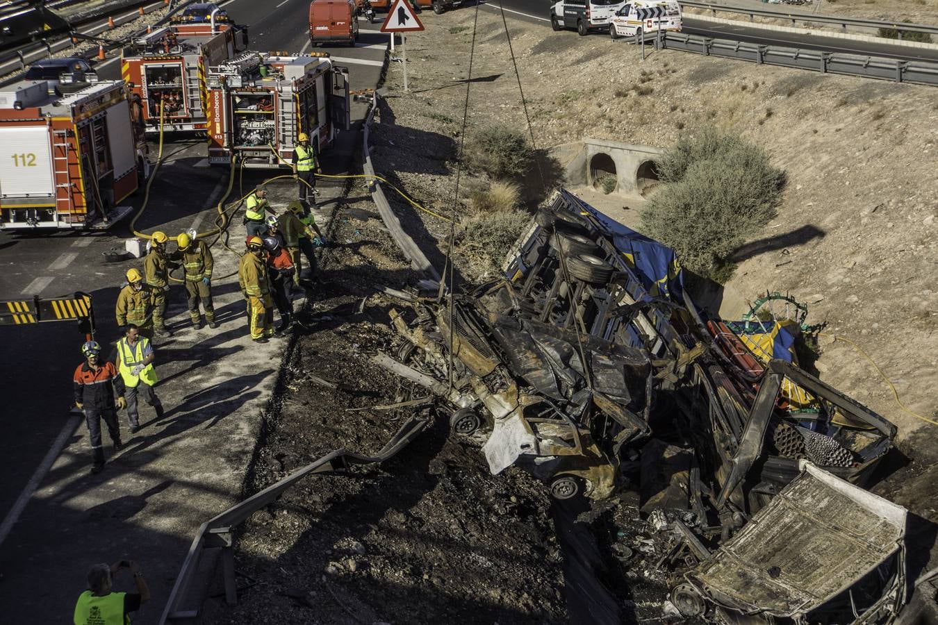 Trágico accidente en la A-7