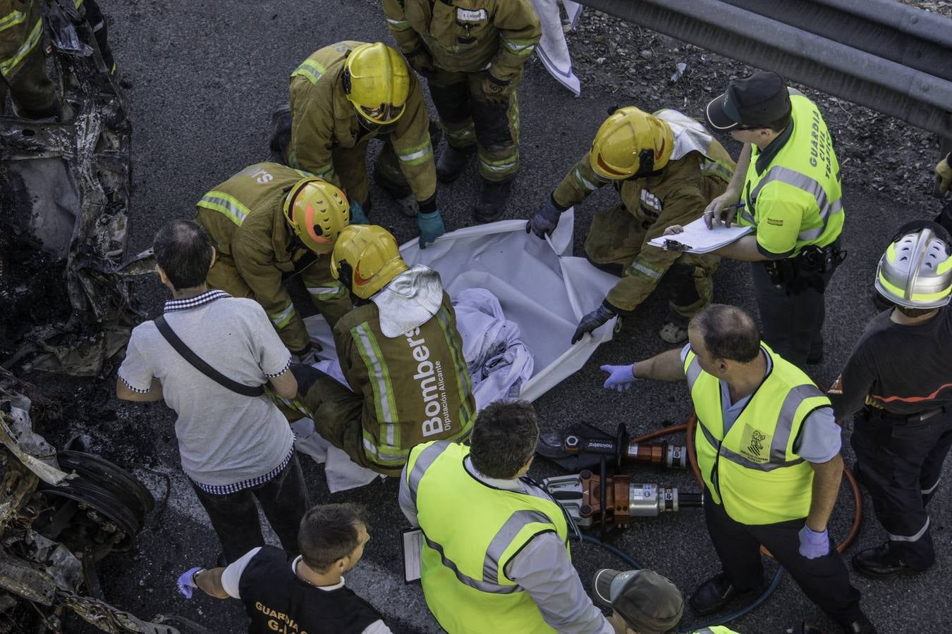 Trágico accidente en la A-7