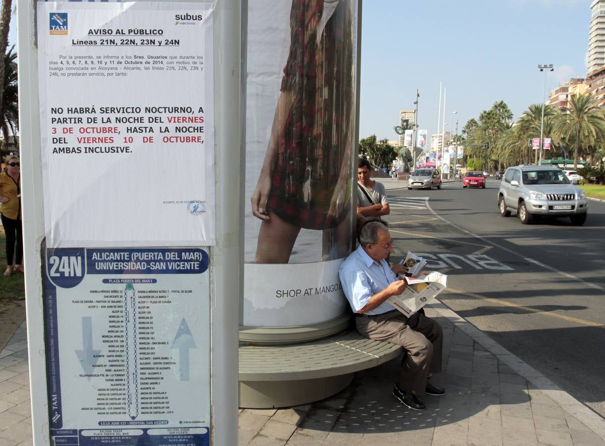 Convocan a los empleados de La Alcoyana para acabar con la huelga de autobuses