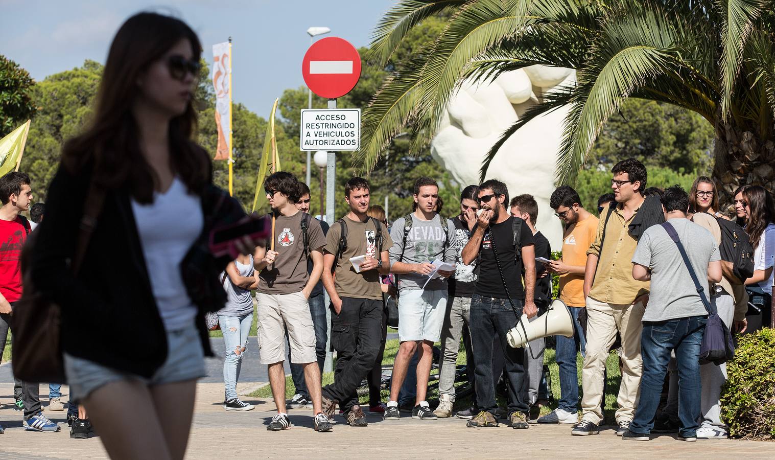 Protestas en la UA