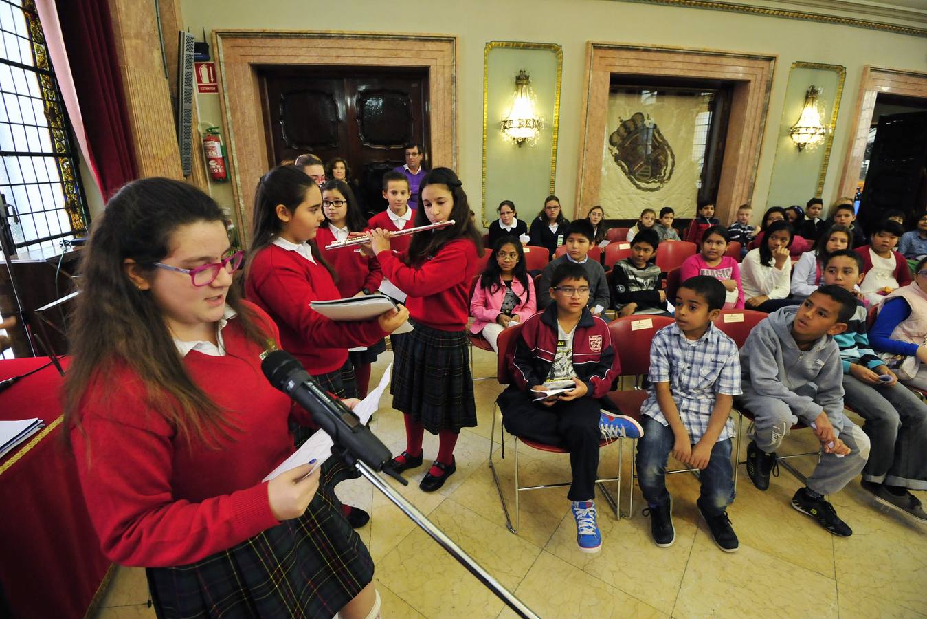 Pleno infantil en el Ayuntamiento.