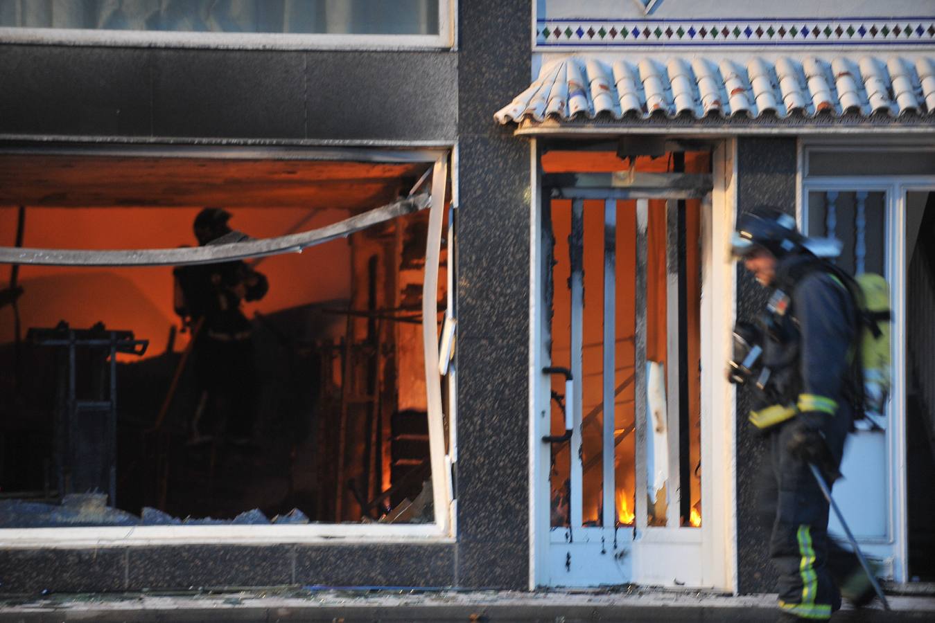 Incendio en el comercio chino de Santomera.