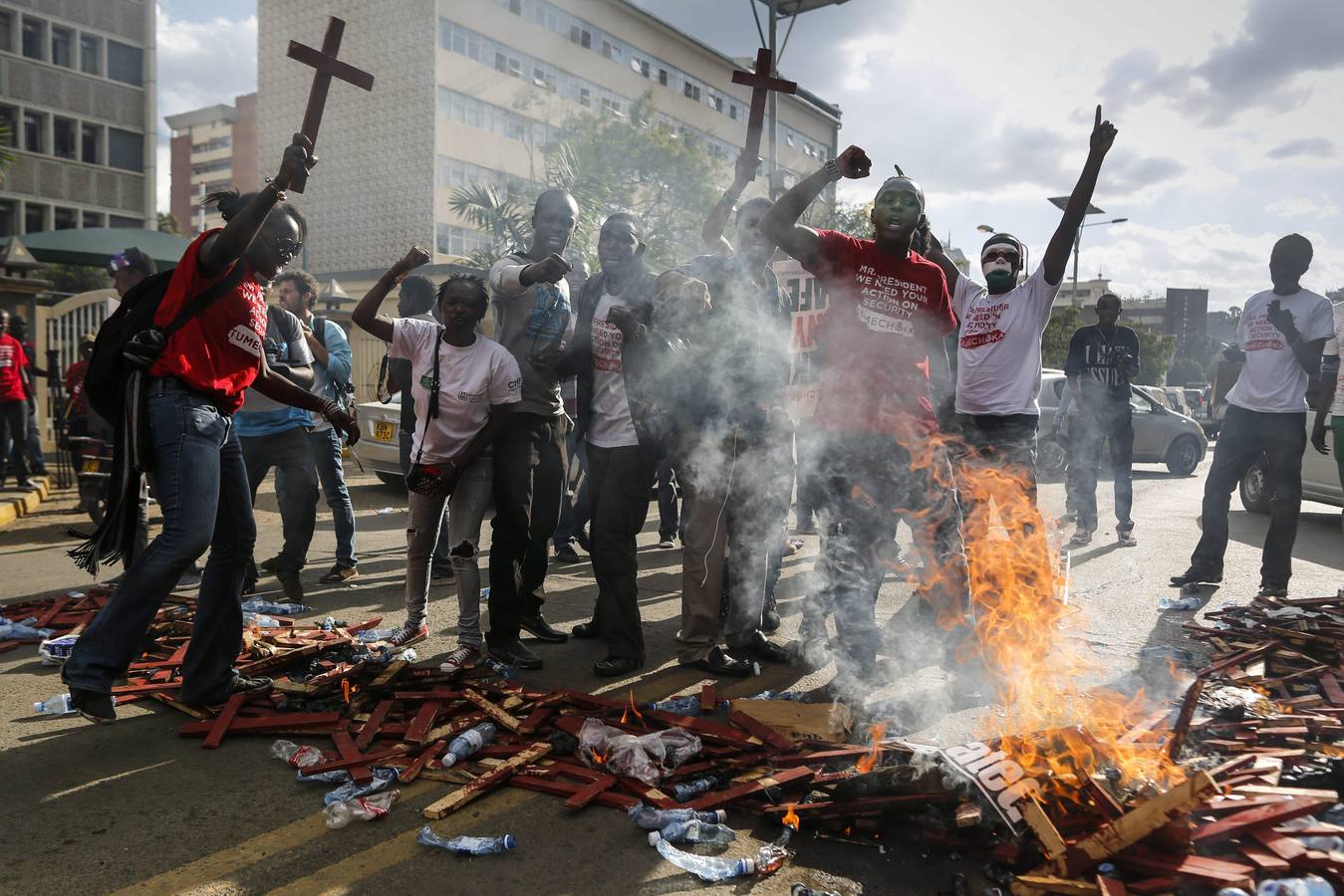 Protestas en Nairobi contra el gobierno