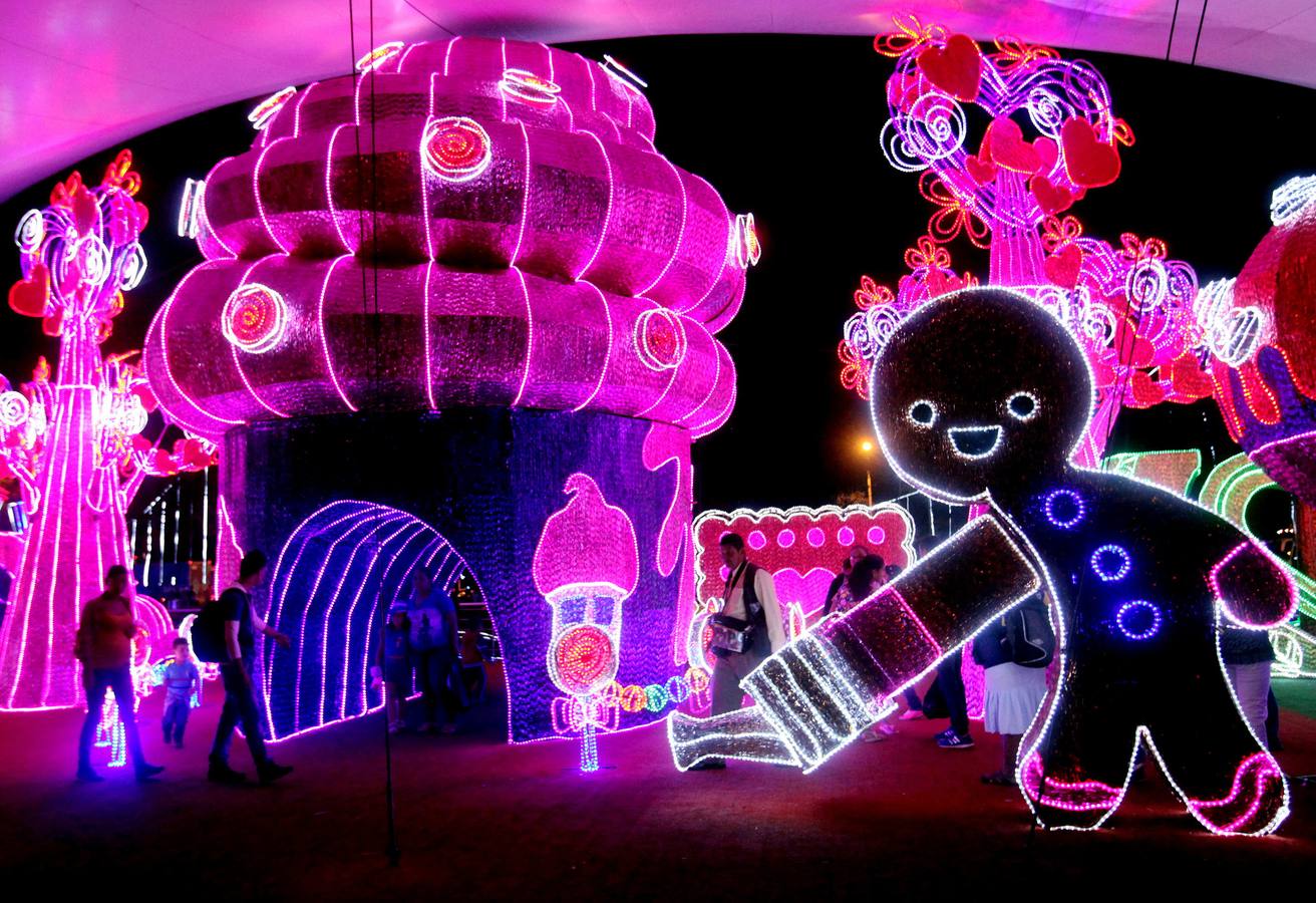 Espectacular alumbrado navideño en Medellín