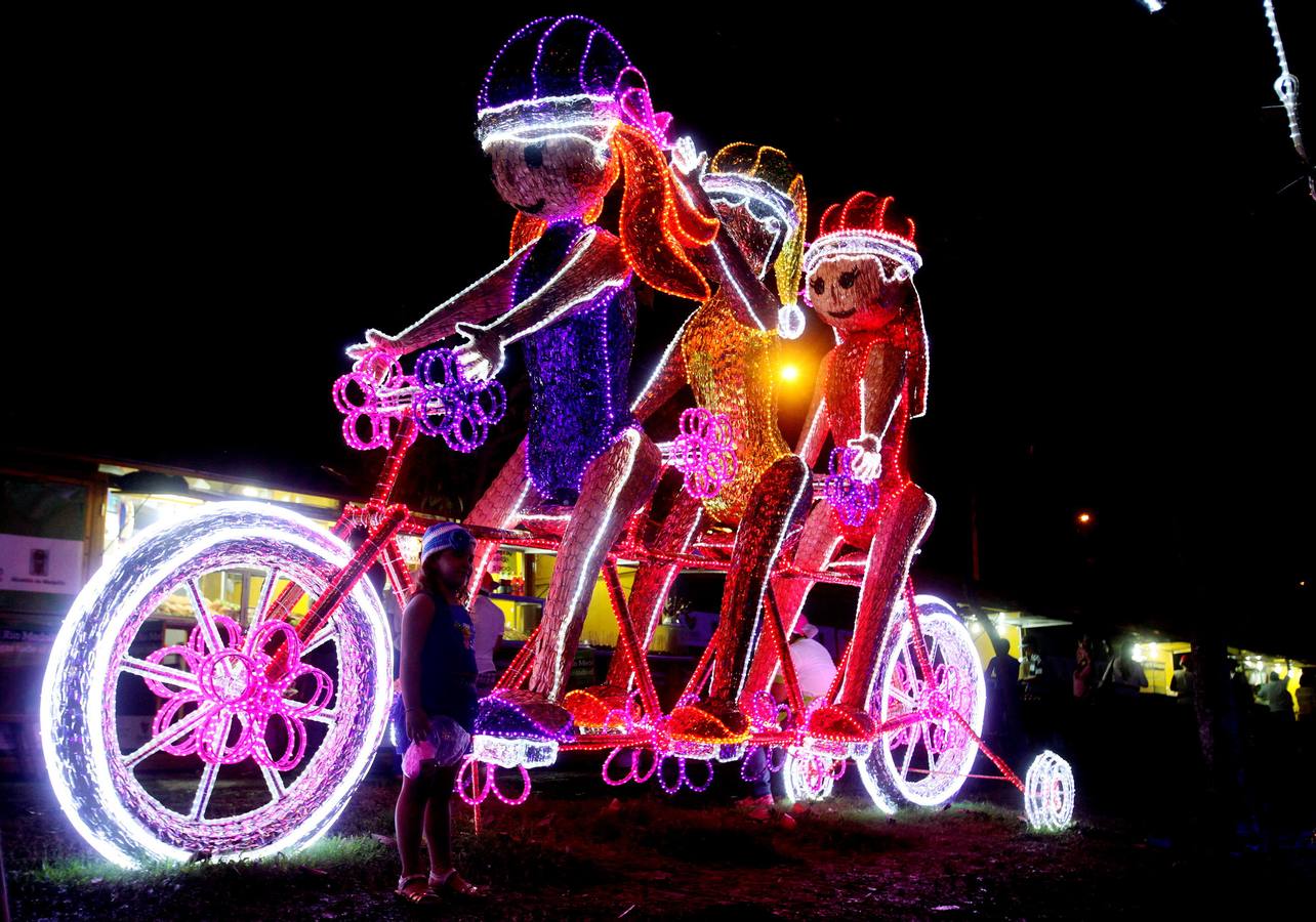 Espectacular alumbrado navideño en Medellín