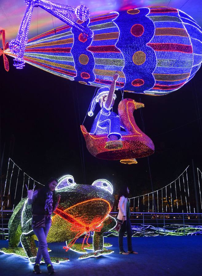 Espectacular alumbrado navideño en Medellín
