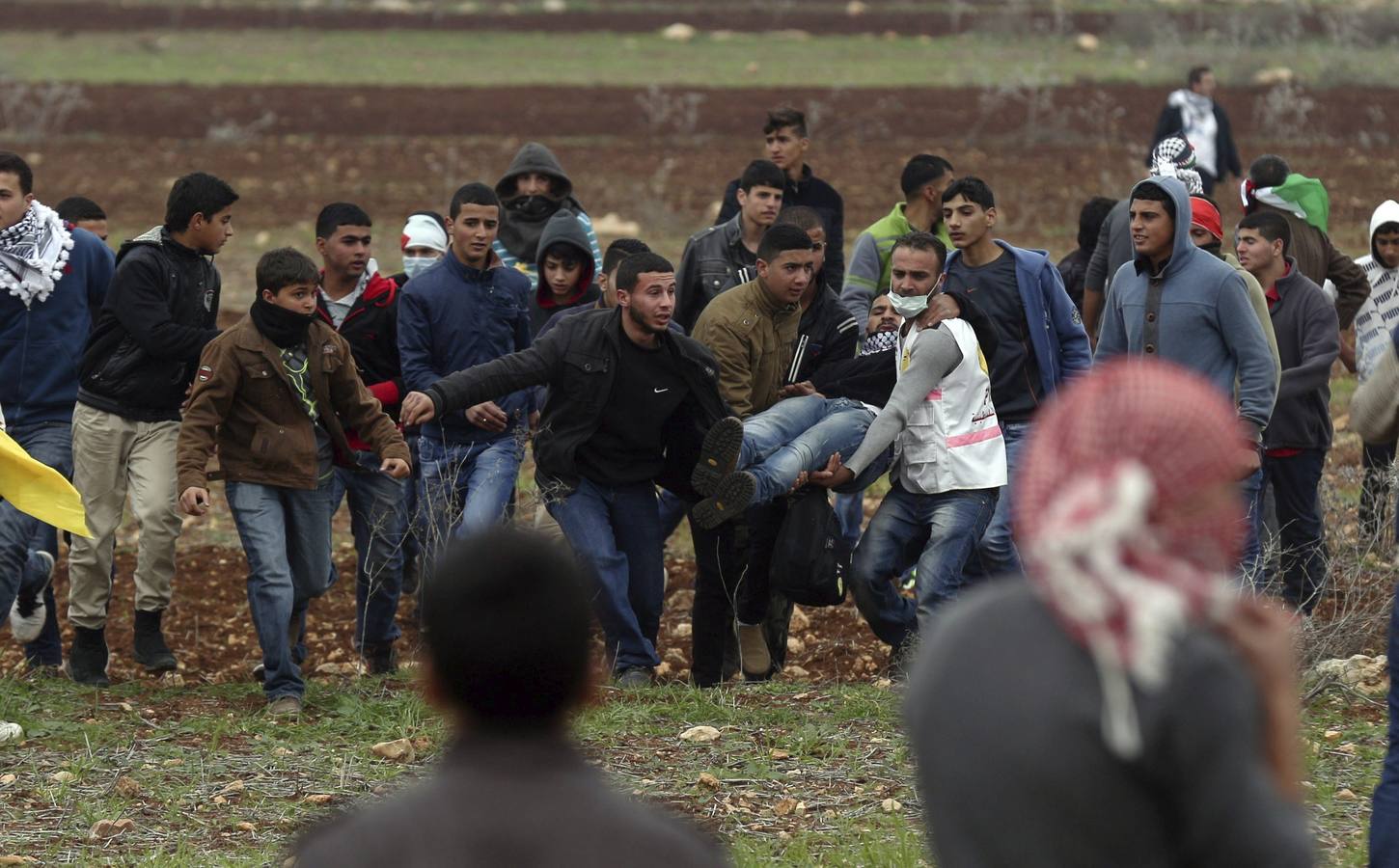 Enfrentamientos entre israelíes y palestinos