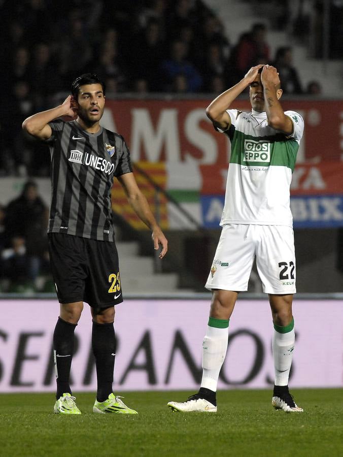 Partido Elche contra el Málaga