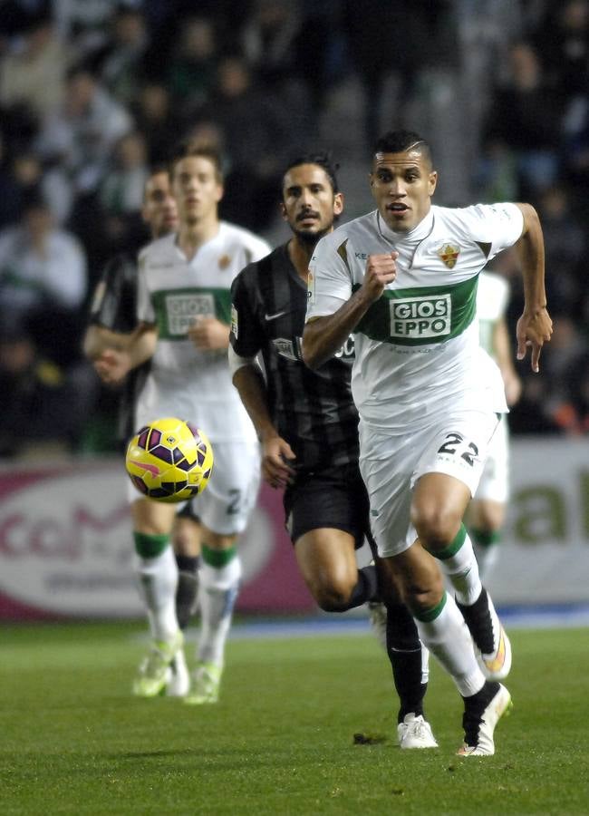 Partido Elche contra el Málaga