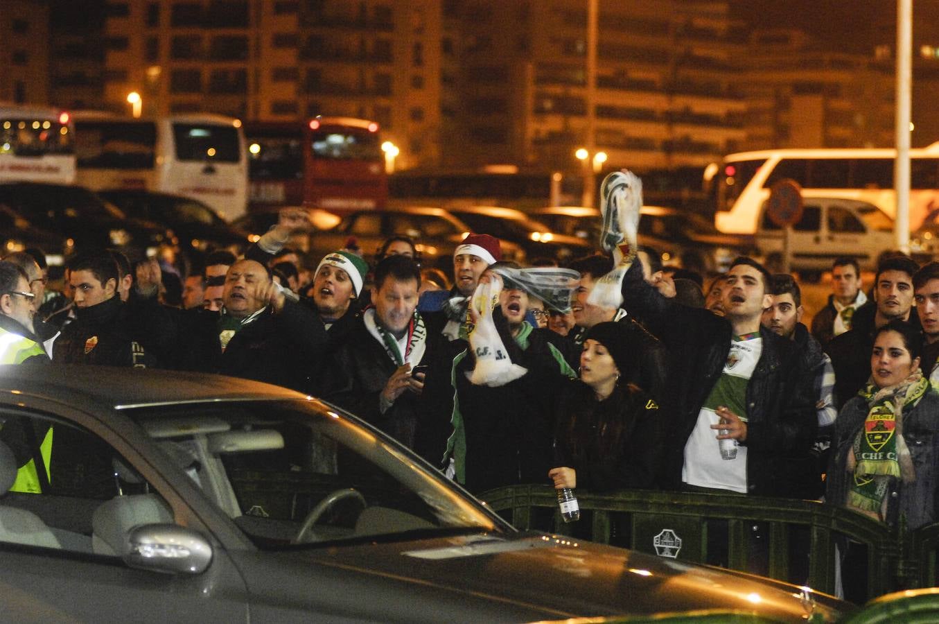 Partido Elche contra el Málaga