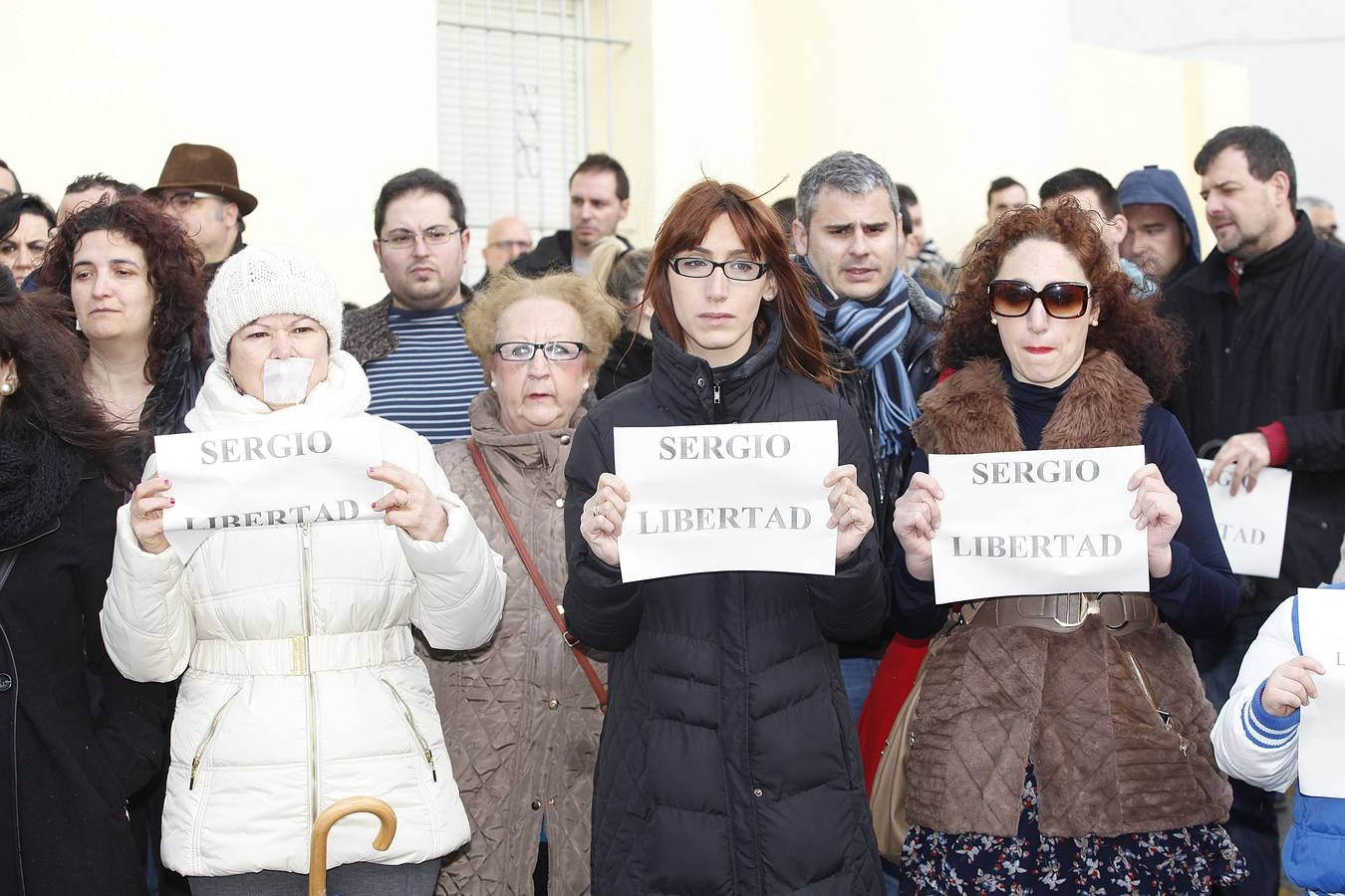 Concentración para apoyar al guardia civil encarcelado por llamar «maricón» a un superior