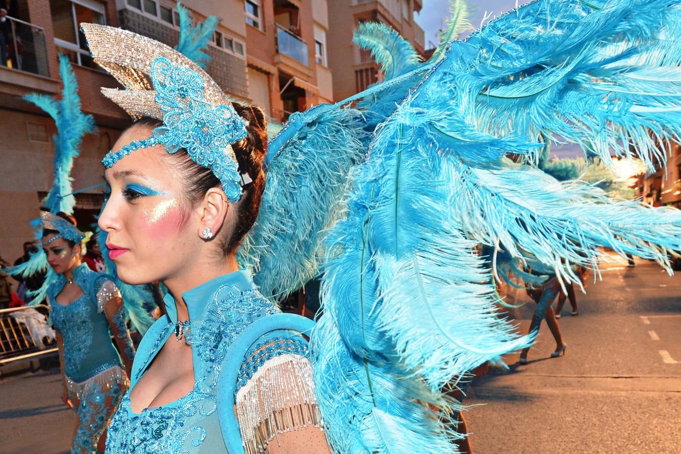 Desfile de las comparsas foráneas en Águilas