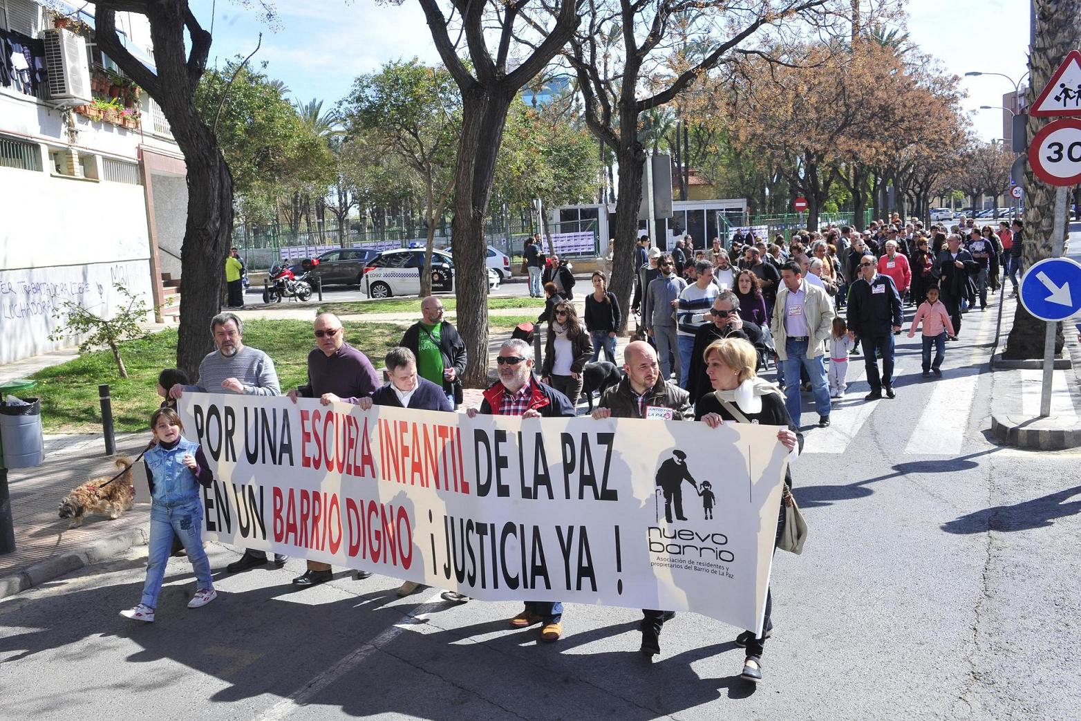 Imágenes de la protesta de los vecinos de La Paz