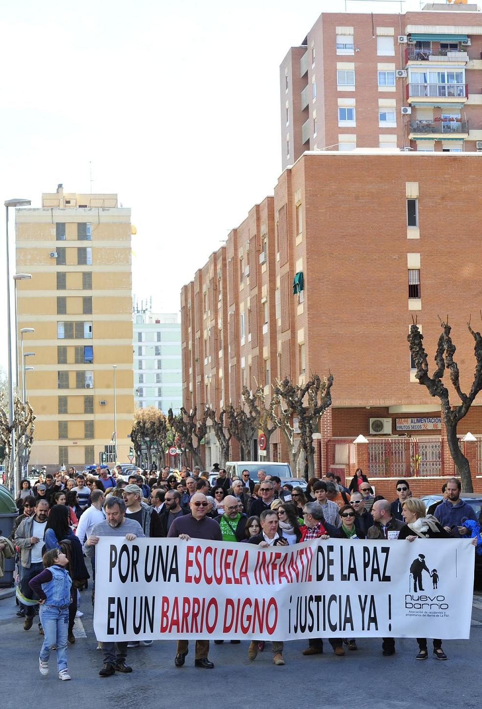 Imágenes de la protesta de los vecinos de La Paz