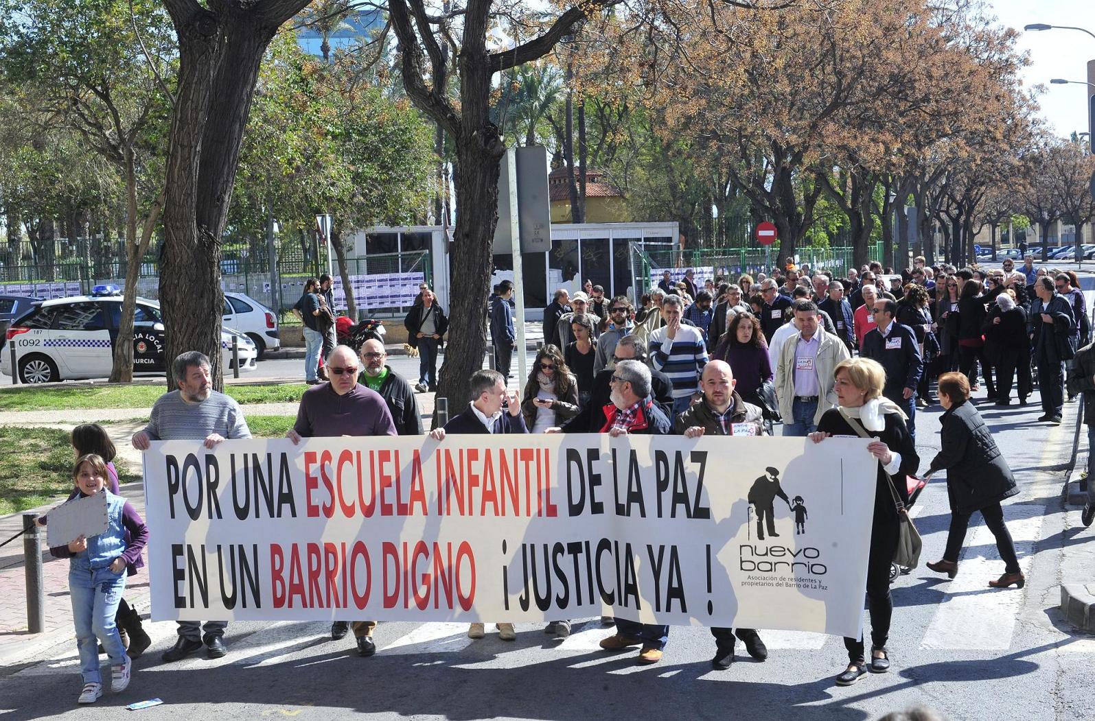 Imágenes de la protesta de los vecinos de La Paz