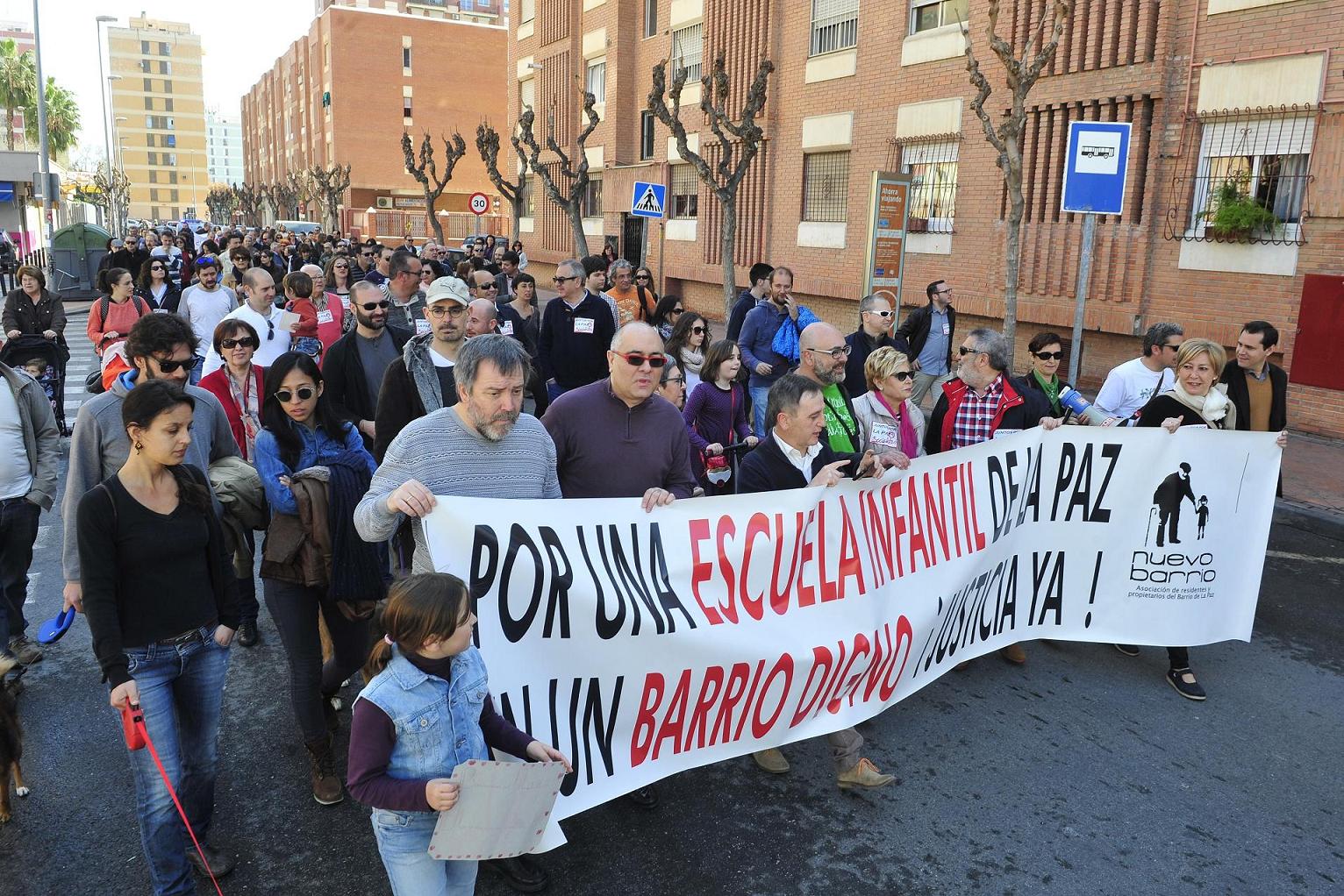 Imágenes de la protesta de los vecinos de La Paz