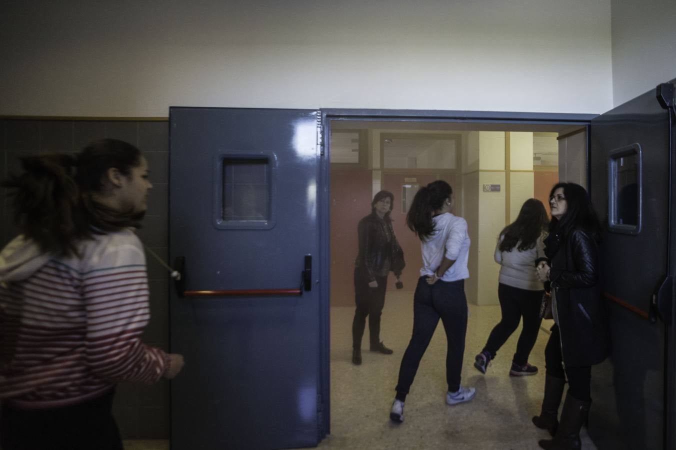 Simulacro de incendio en el instituto de Callosa