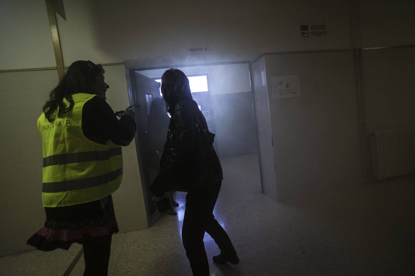 Simulacro de incendio en el instituto de Callosa