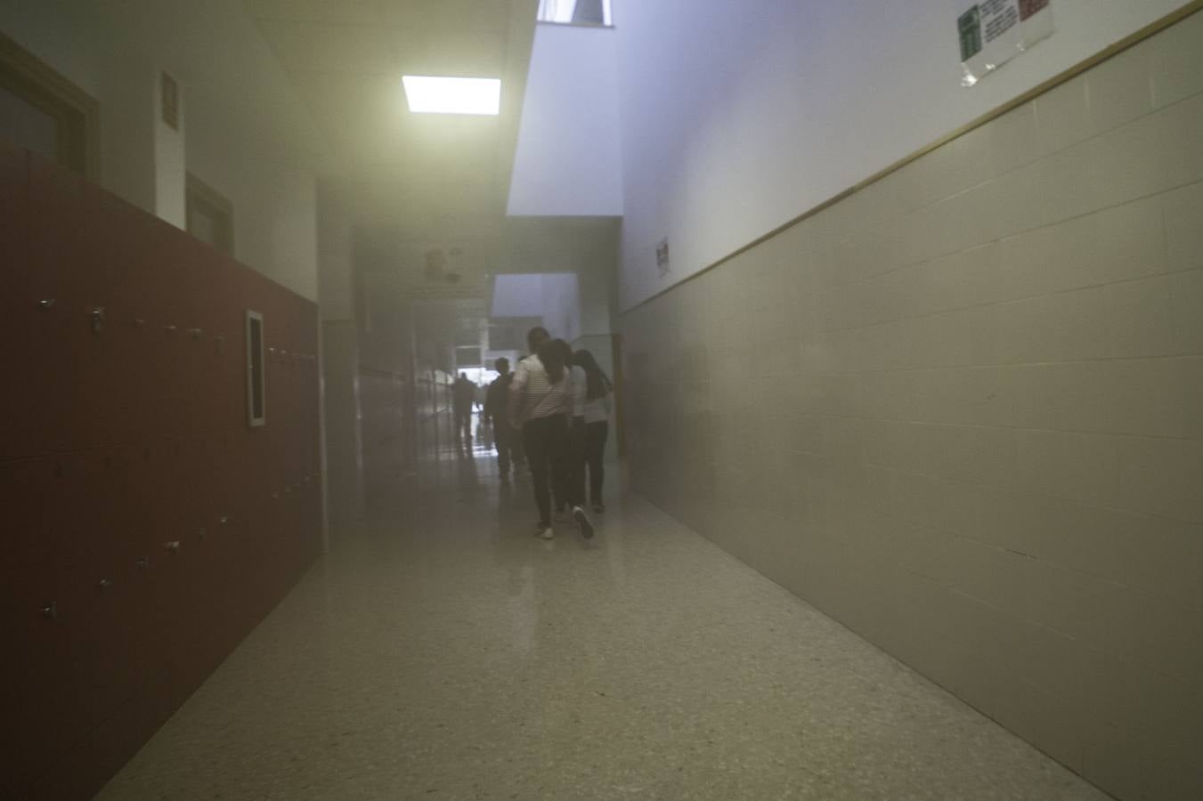 Simulacro de incendio en el instituto de Callosa