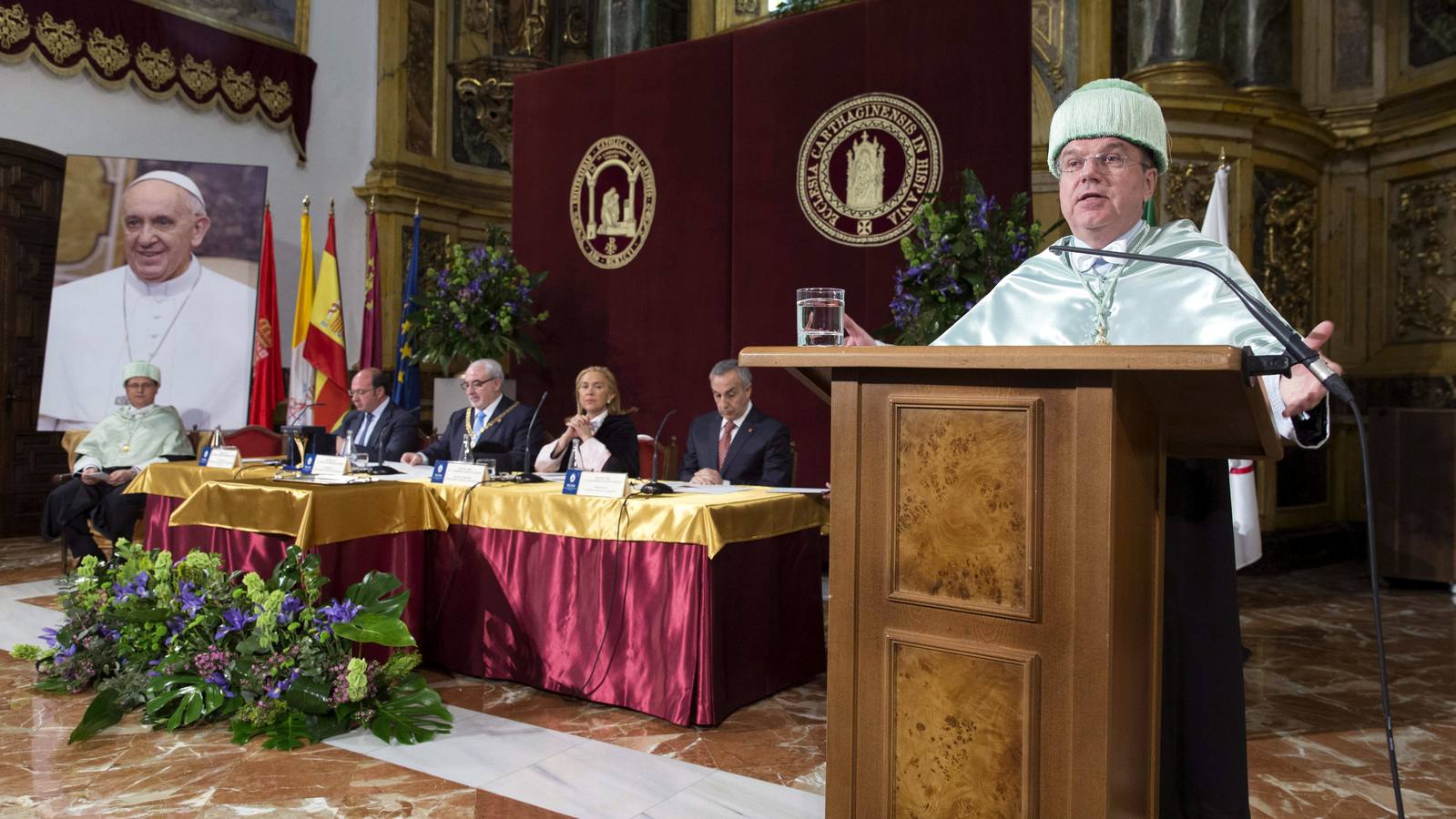 Thomas Bach, investido doctor honoris causa en la UCAM