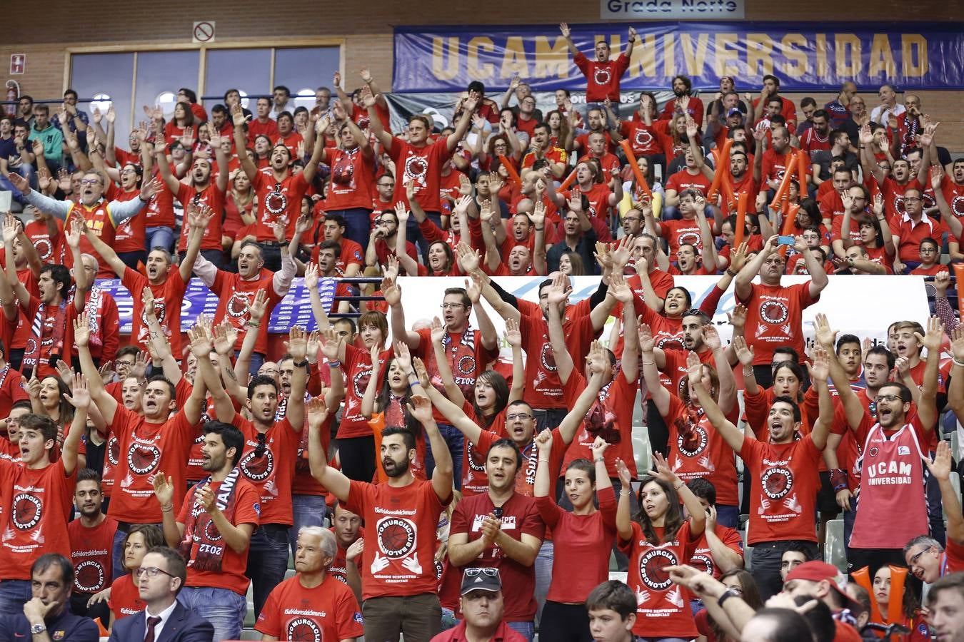 La grada del Ucam-Barcelona