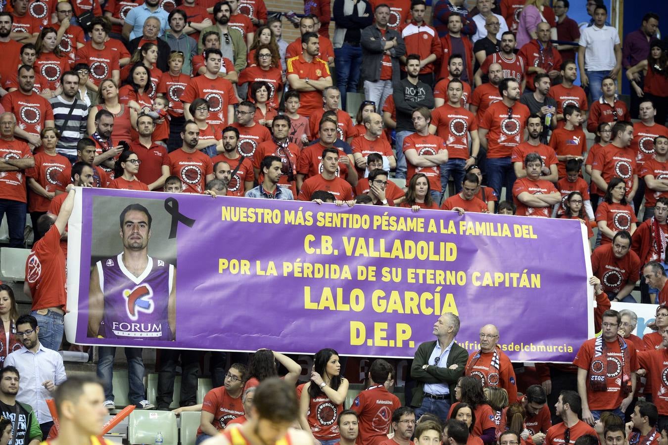 La grada del Ucam-Barcelona