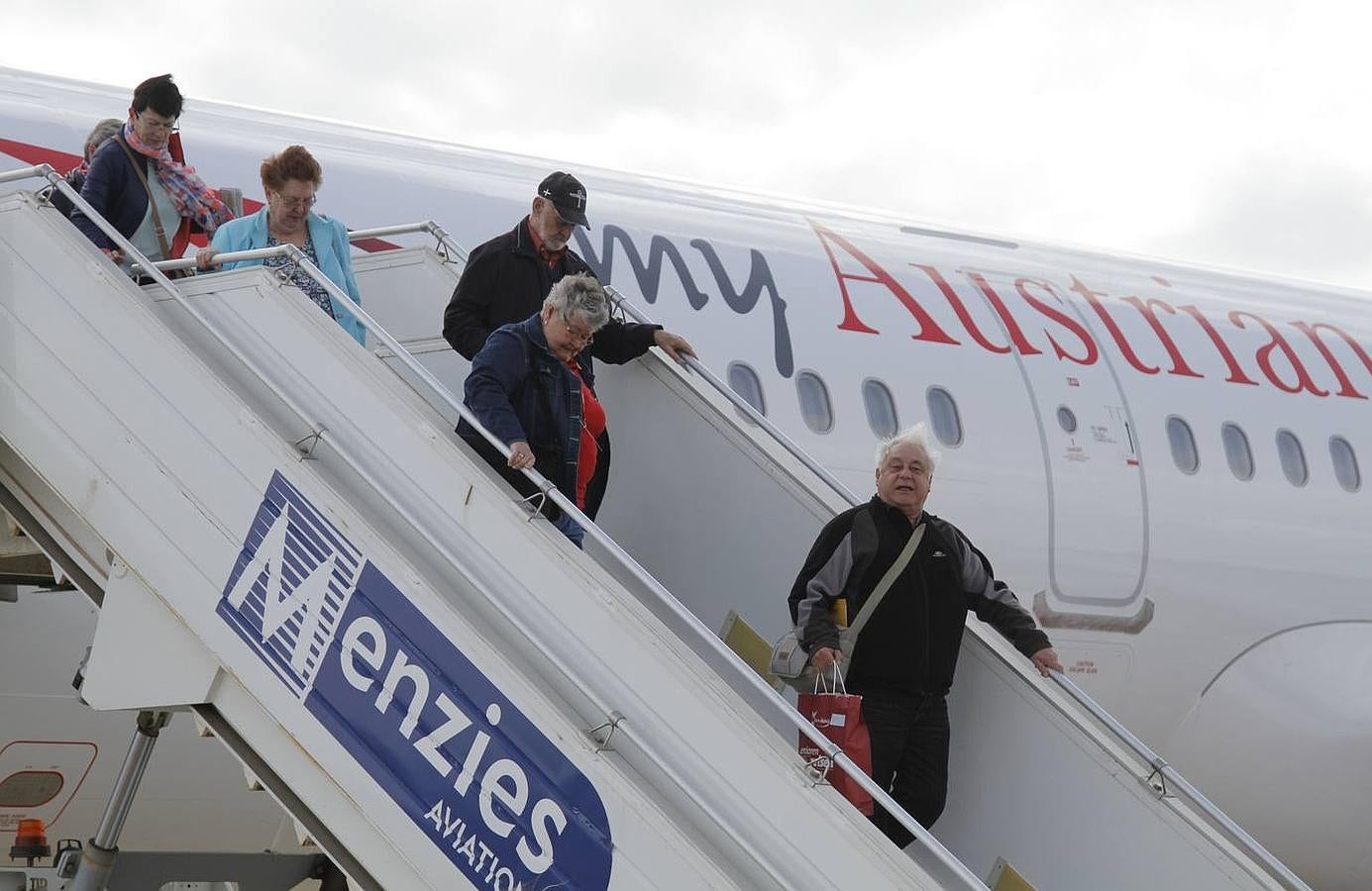 Primera oleada de turistas austriacos